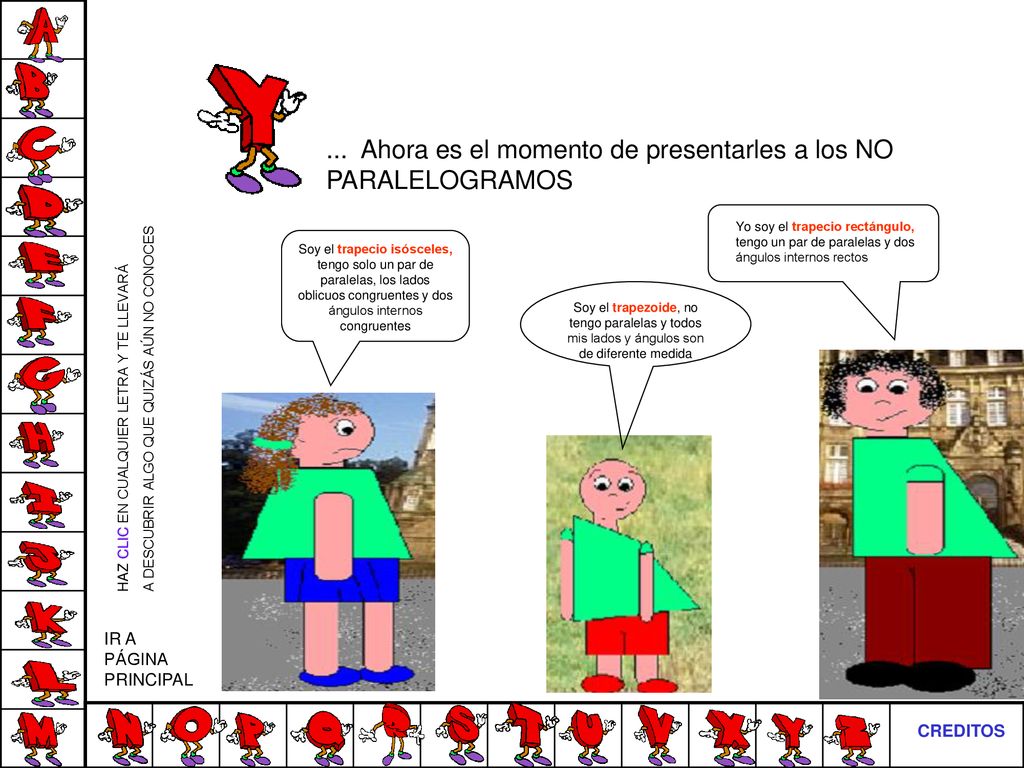 ... Ahora es el momento de presentarles a los NO PARALELOGRAMOS