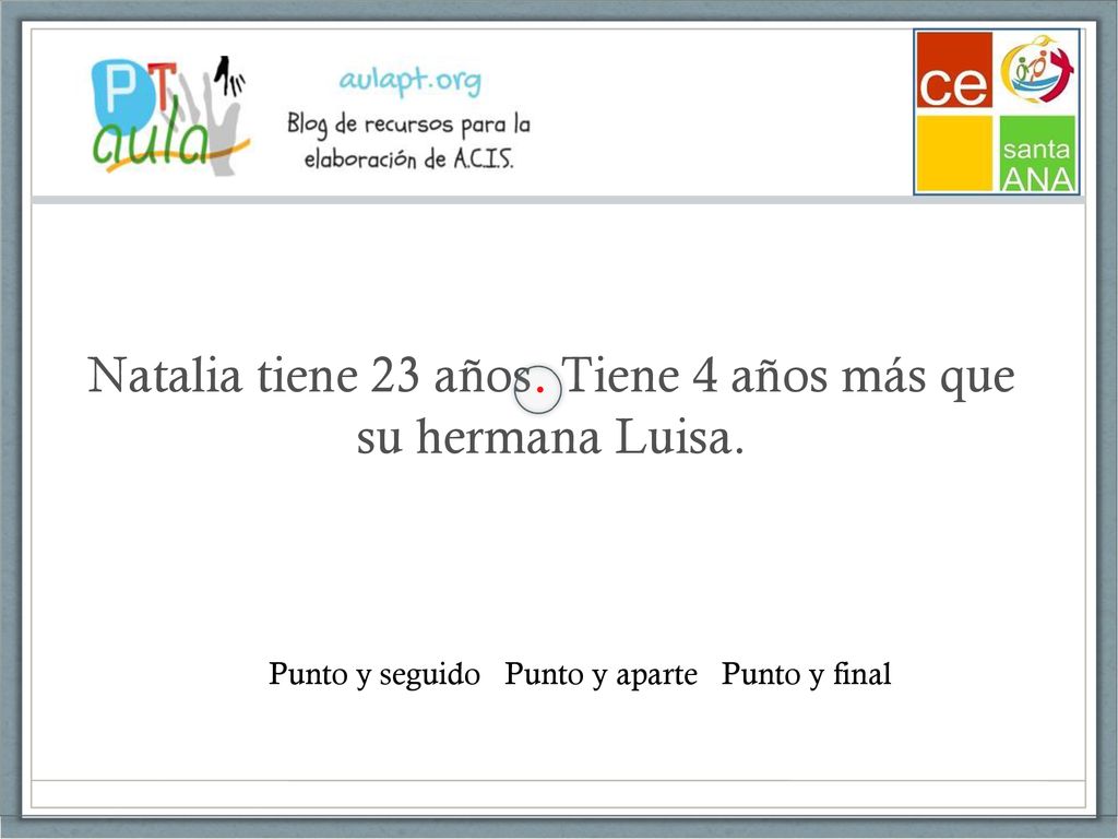 Natalia tiene 23 años. Tiene 4 años más que su hermana Luisa.