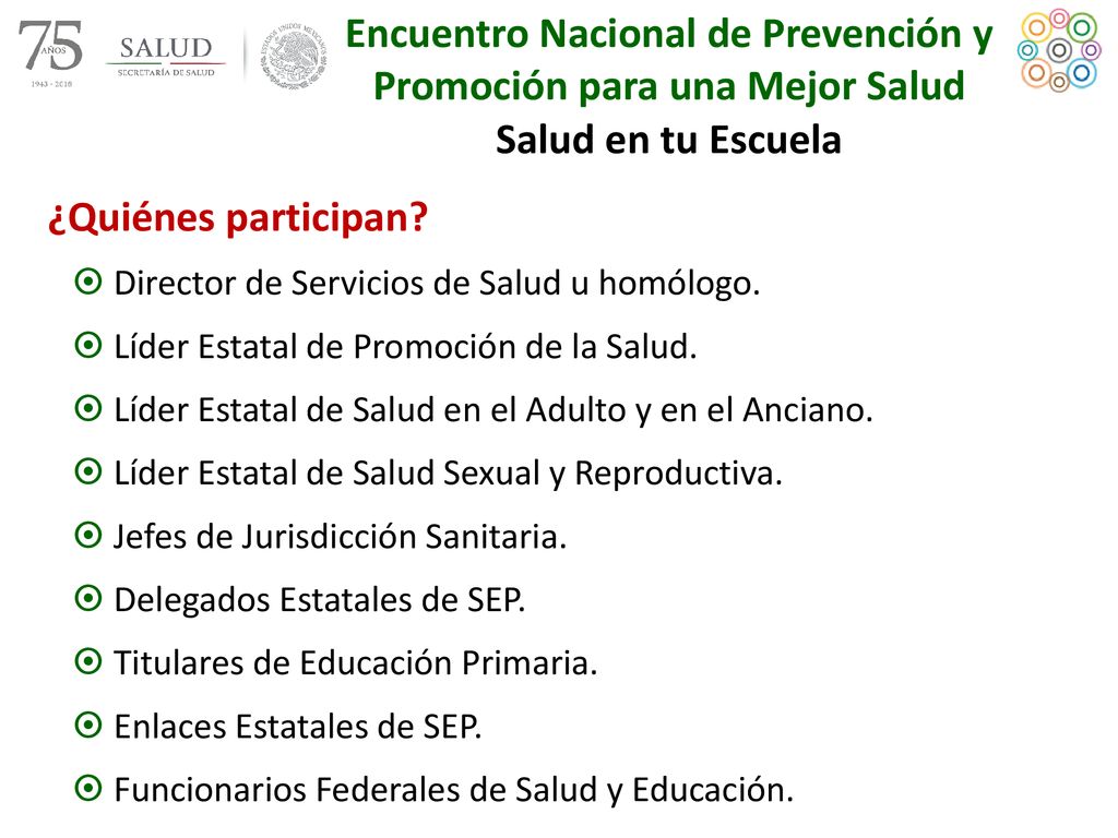 Encuentro Nacional de Prevención y Promoción para una Mejor Salud
