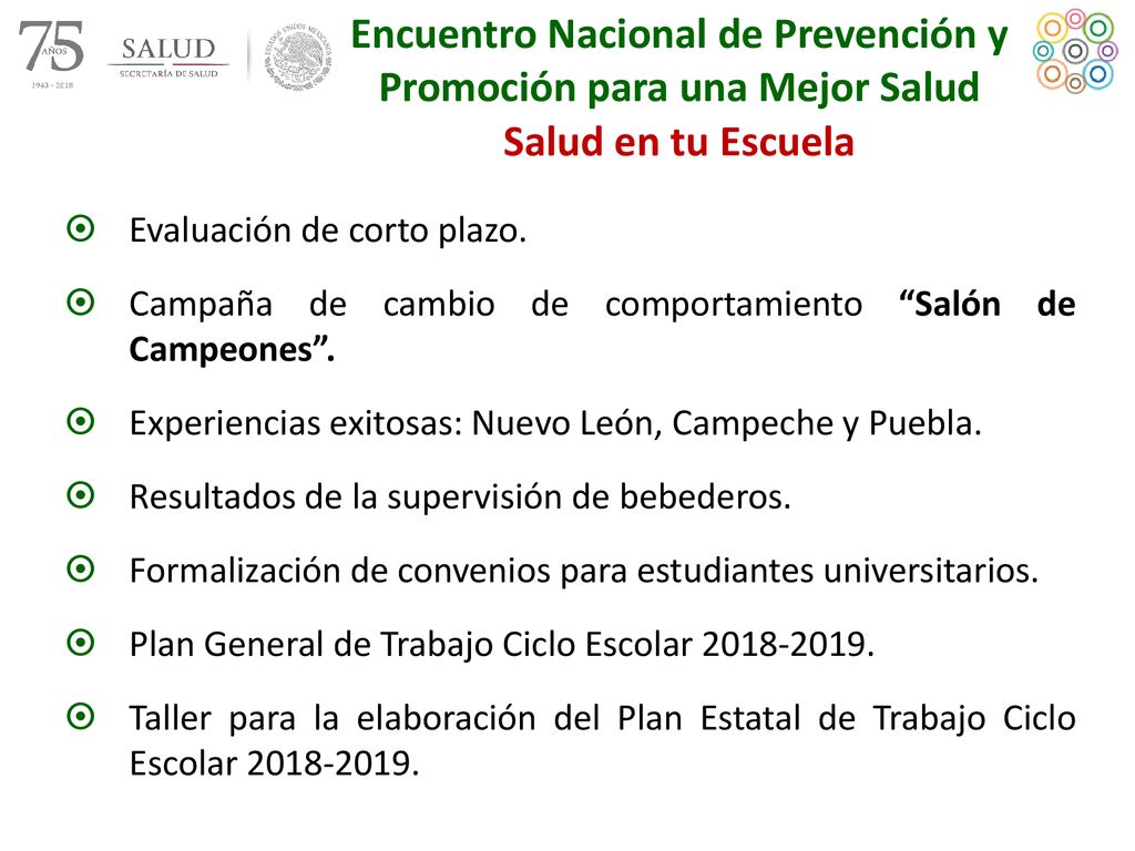 Encuentro Nacional de Prevención y Promoción para una Mejor Salud