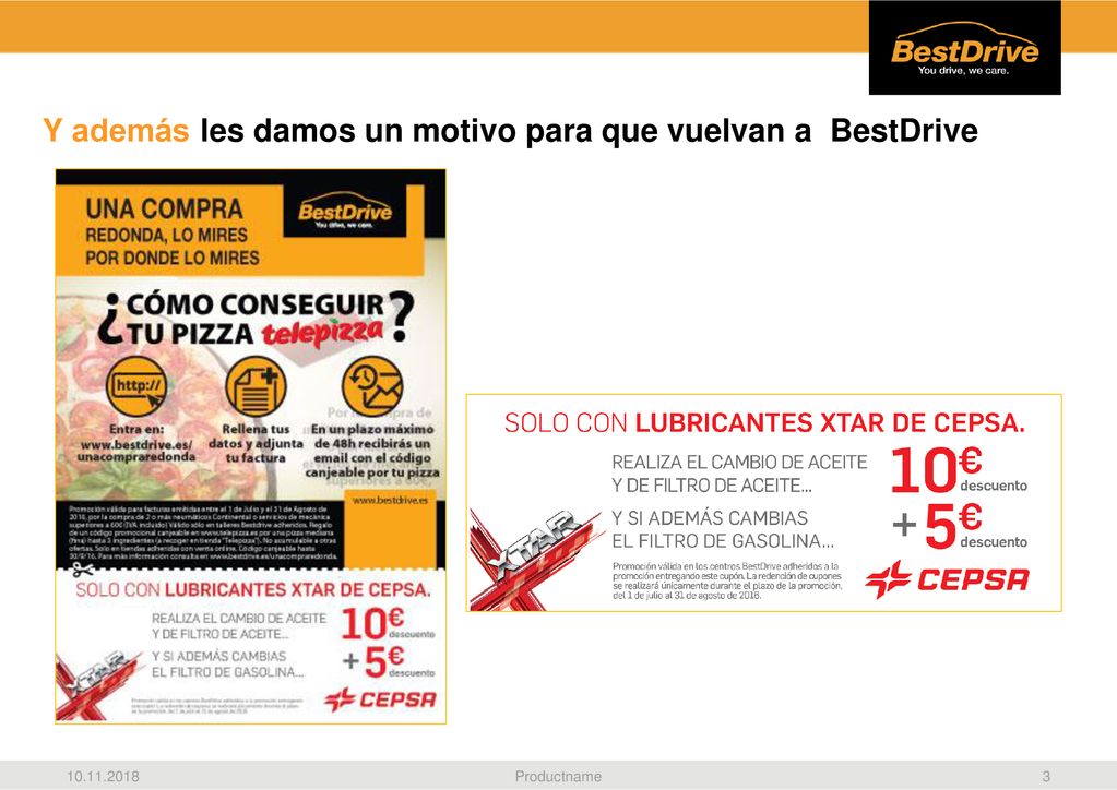 Y además les damos un motivo para que vuelvan a BestDrive