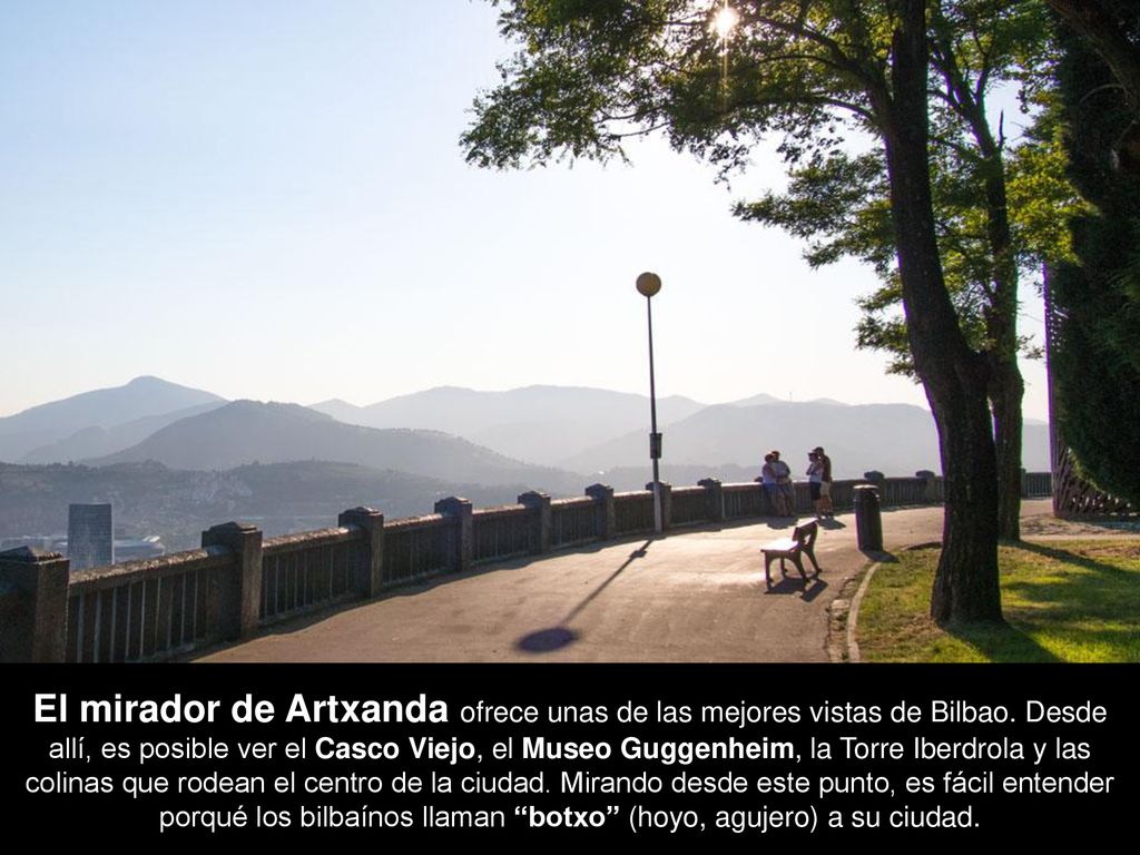 El mirador de Artxanda ofrece unas de las mejores vistas de Bilbao