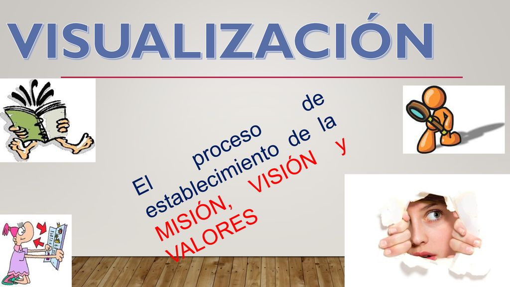 VISUALIZACIÓN El proceso de establecimiento de la MISIÓN, VISIÓN y VALORES