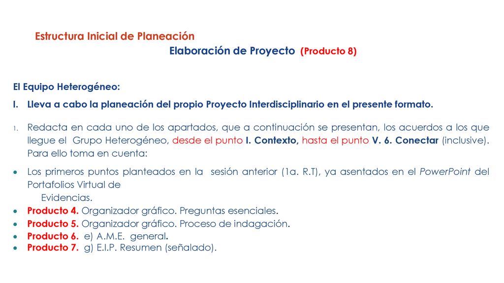 Elaboración de Proyecto (Producto 8)