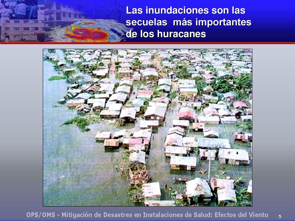 Las inundaciones son las secuelas más importantes de los huracanes
