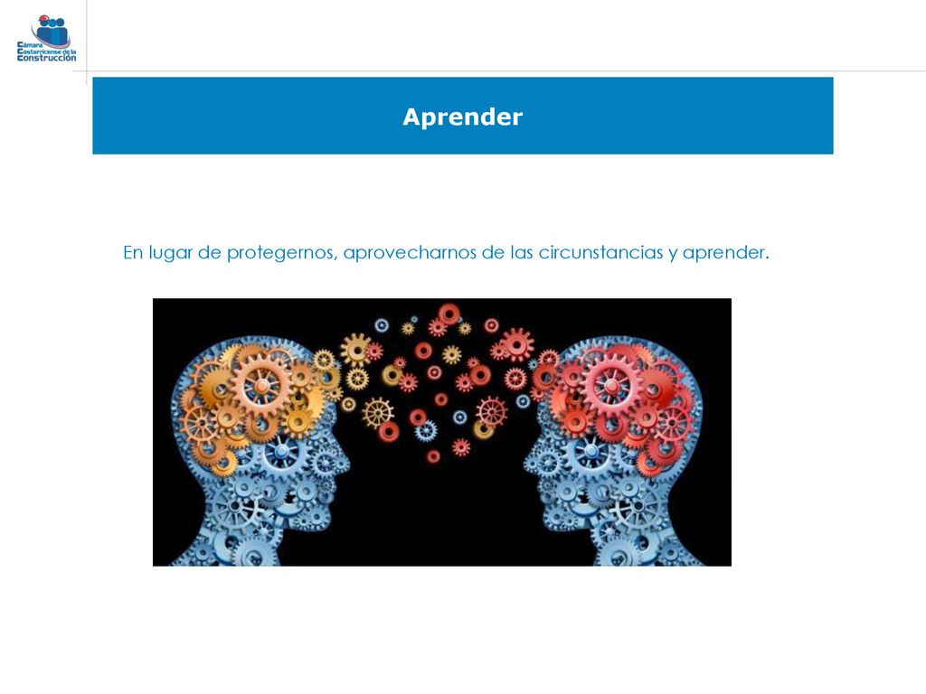 Aprender En lugar de protegernos, aprovecharnos de las circunstancias y aprender.