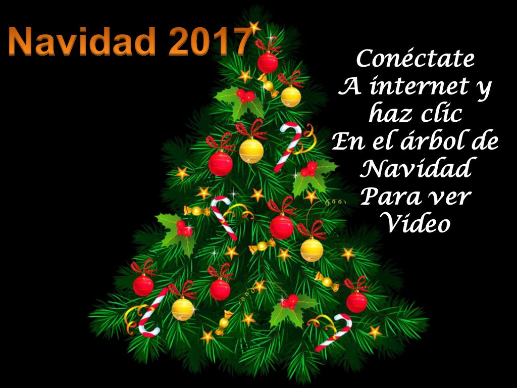 Navidad 2017 Conéctate A internet y haz clic En el árbol de Navidad