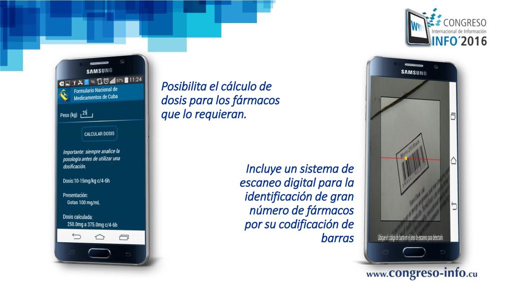 Posibilita el cálculo de dosis para los fármacos que lo requieran.