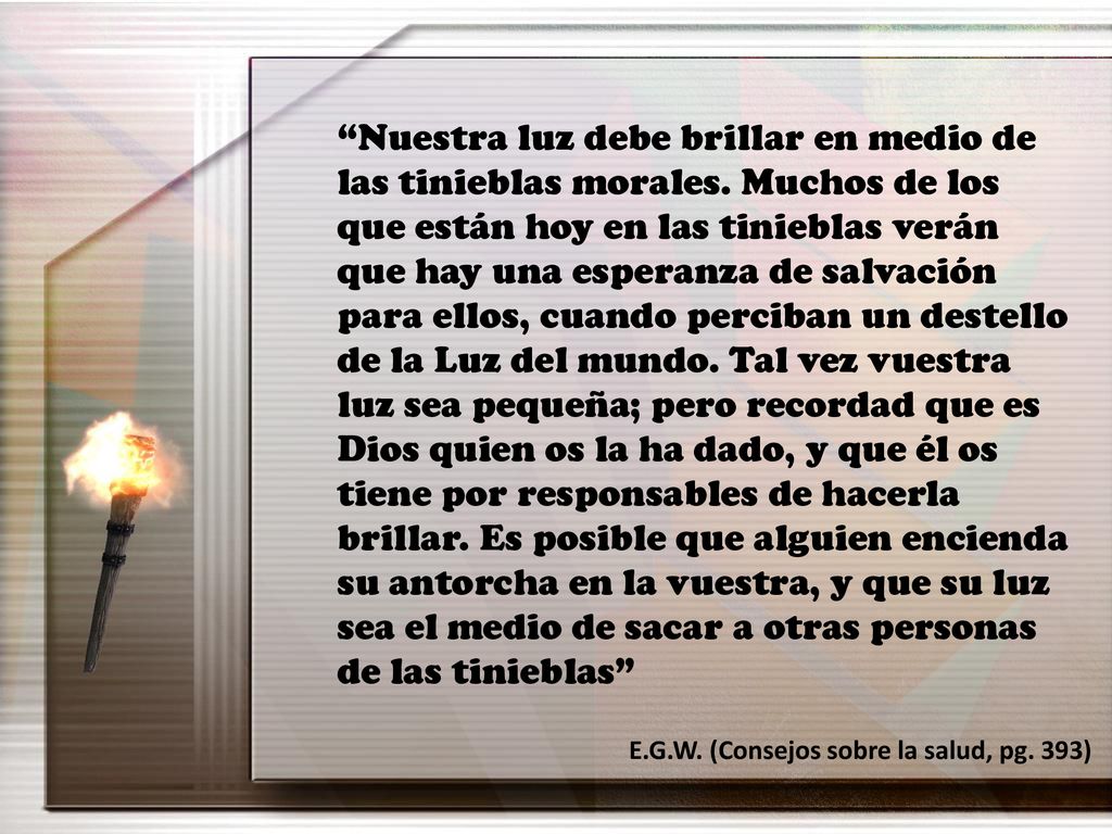Nuestra luz debe brillar en medio de las tinieblas morales