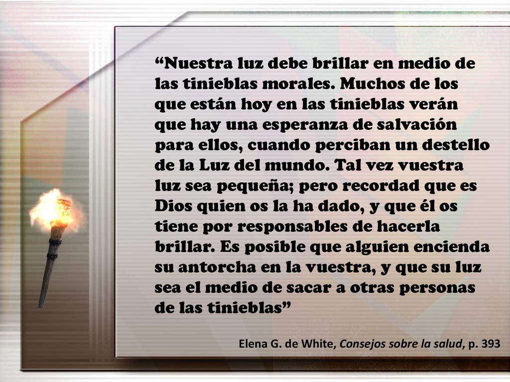 Nuestra luz debe brillar en medio de las tinieblas morales