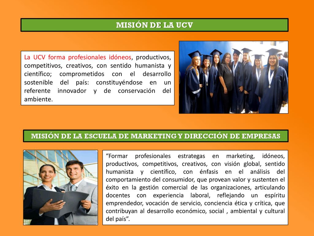 MISIÓN DE LA ESCUELA DE MARKETING Y DIRECCIÓN DE EMPRESAS