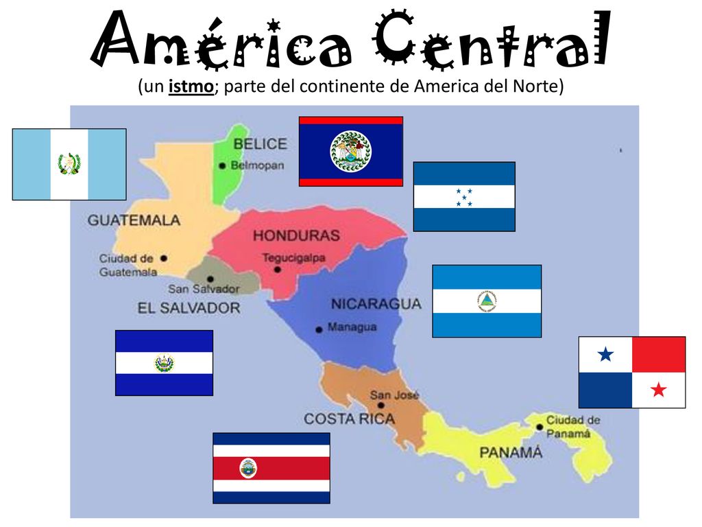 (un istmo; parte del continente de America del Norte)