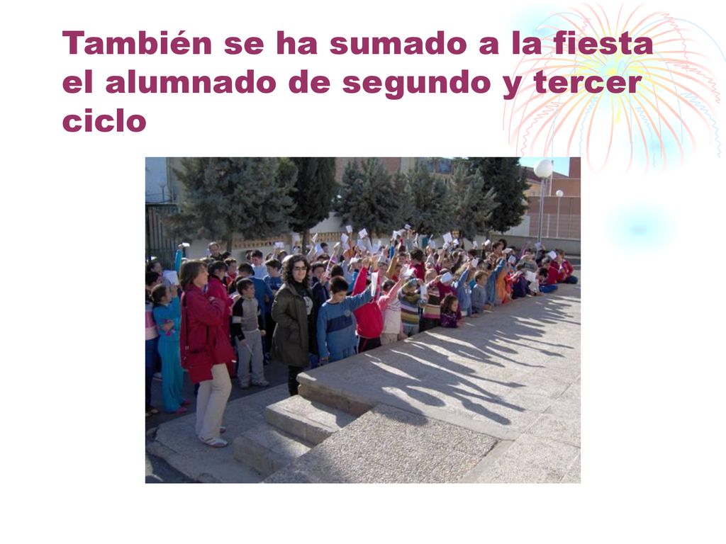 También se ha sumado a la fiesta el alumnado de segundo y tercer ciclo
