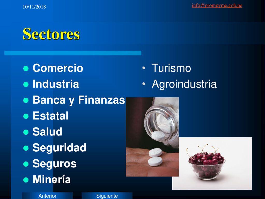 Sectores Comercio Industria Banca y Finanzas Estatal Salud Seguridad