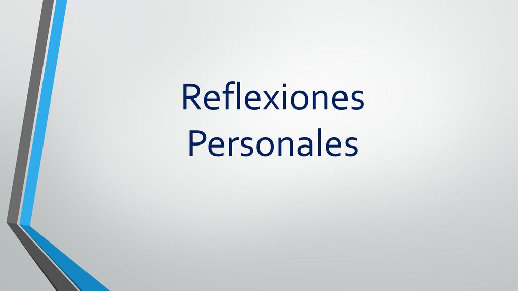 Reflexiones Personales