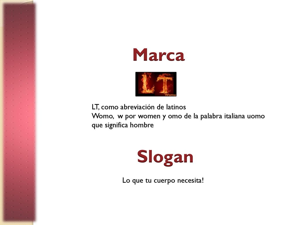 Marca Slogan LT, como abreviación de latinos
