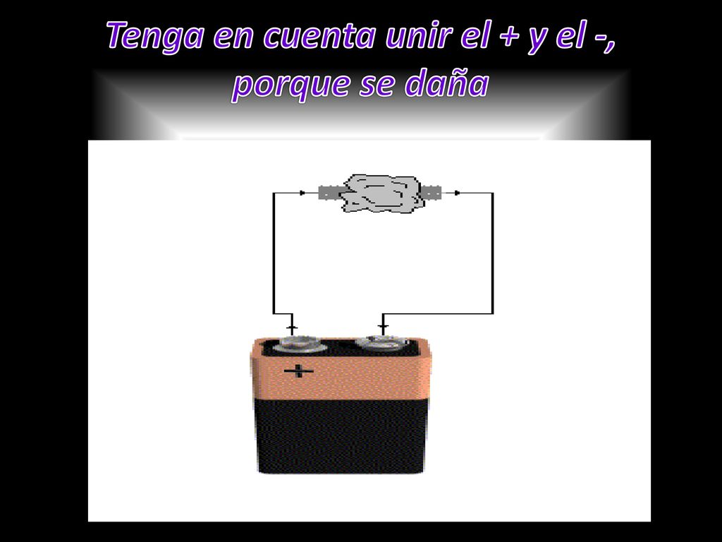 Tenga en cuenta unir el + y el -, porque se daña