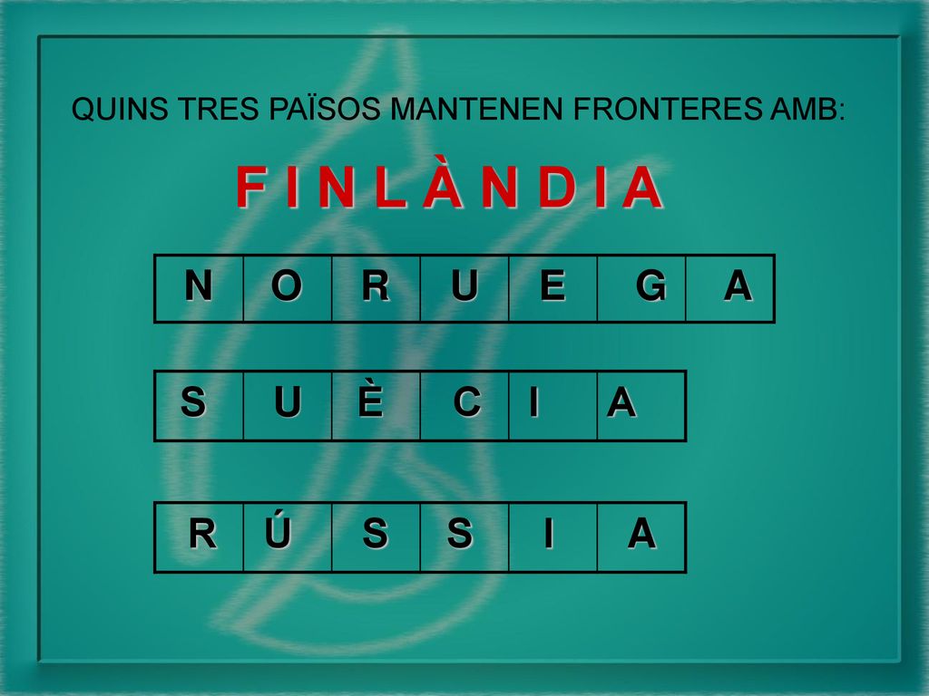 F I N L À N D I A U U A N O R E G A S È C I A R Ú S S I