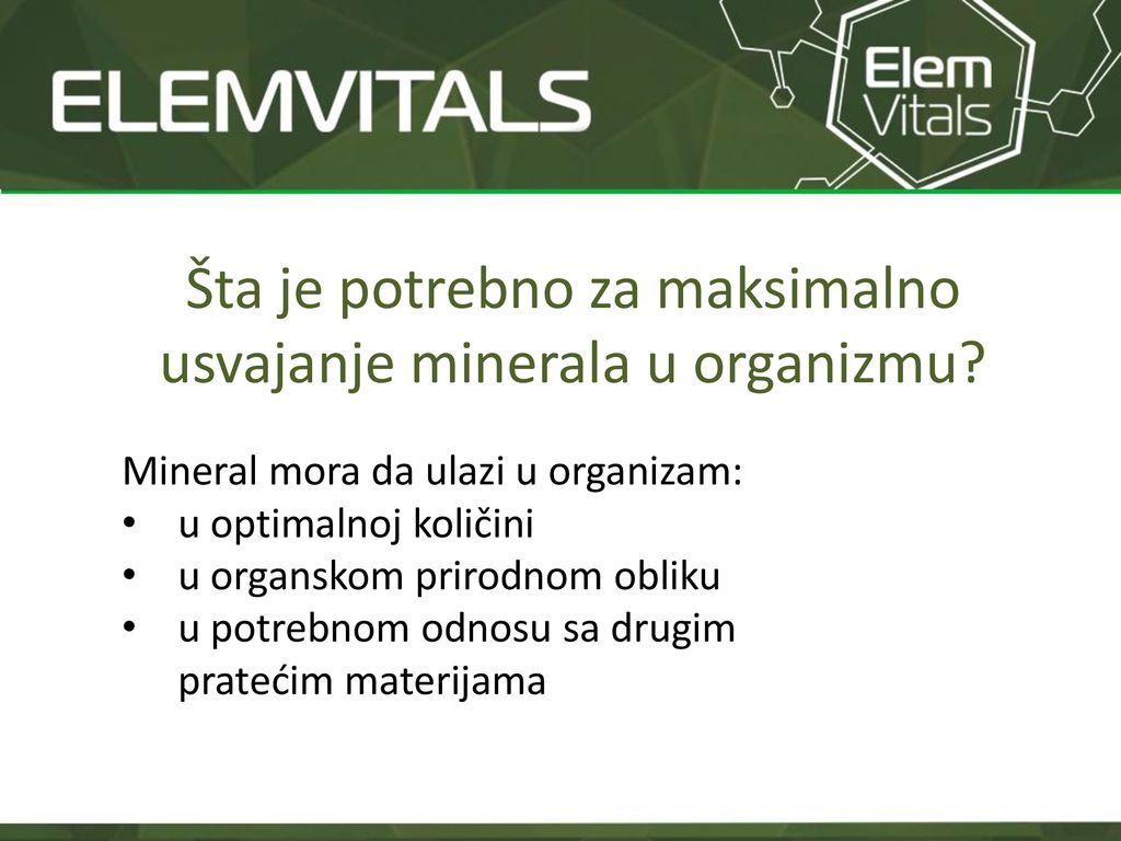 Šta je potrebno za maksimalno usvajanje minerala u organizmu