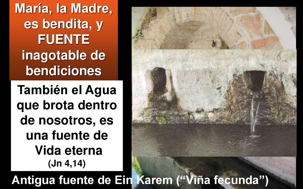 María, la Madre, es bendita, y FUENTE inagotable de bendiciones