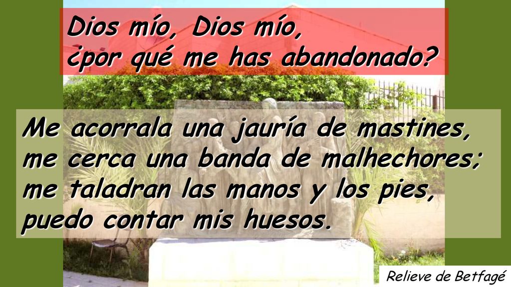 Dios mío, Dios mío, ¿por qué me has abandonado