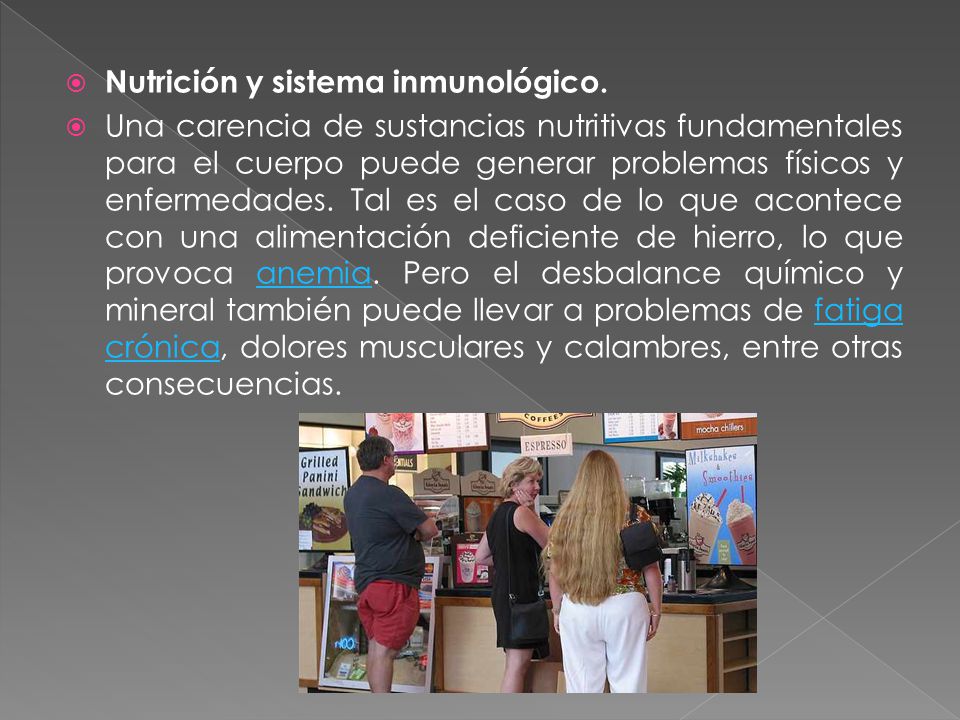 Nutrición y sistema inmunológico.