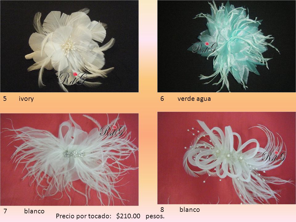 5 ivory 6 verde agua. 7 blanco.