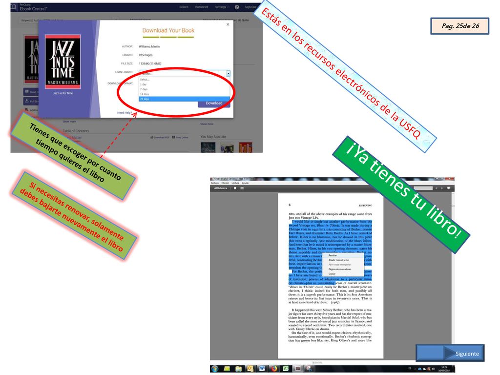 ¡Ya tienes tu libro! Estás en los recursos electrónicos de la USFQ