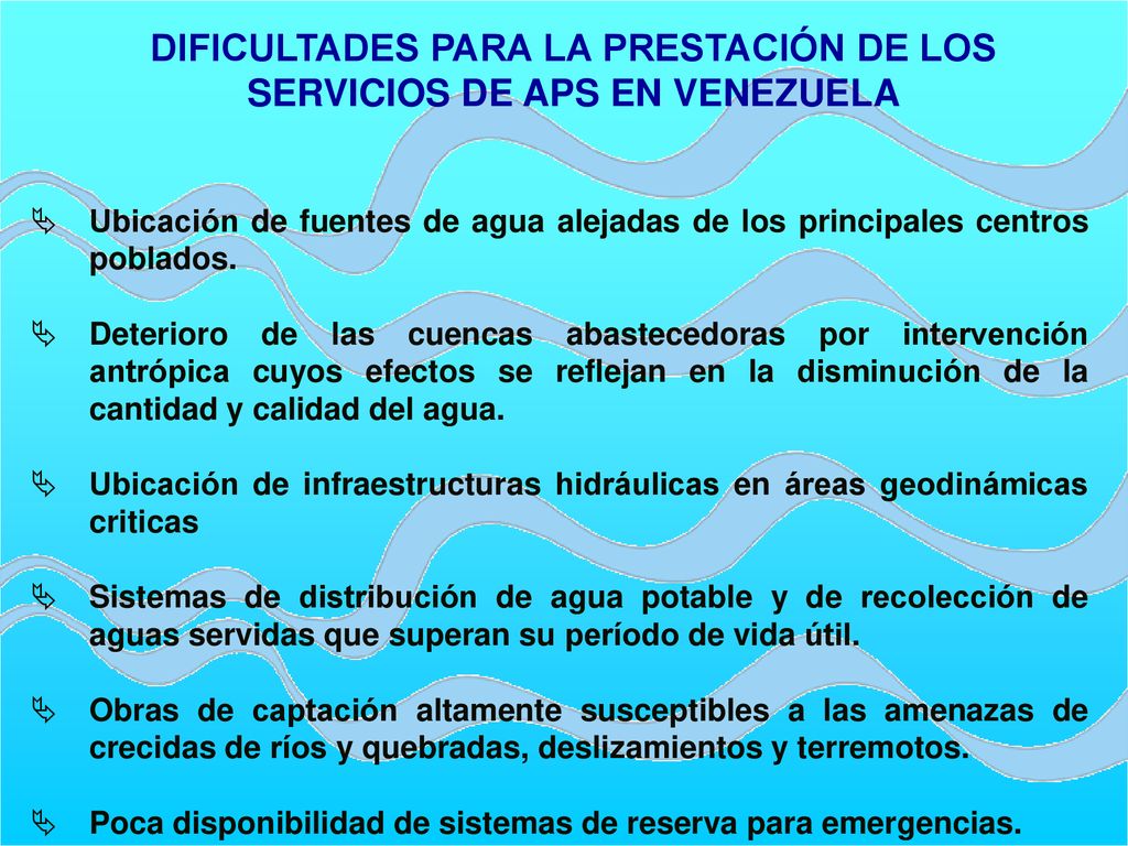 DIFICULTADES PARA LA PRESTACIÓN DE LOS SERVICIOS DE APS EN VENEZUELA
