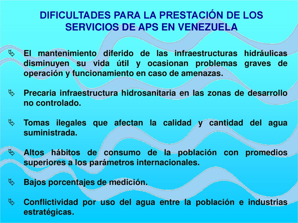 DIFICULTADES PARA LA PRESTACIÓN DE LOS SERVICIOS DE APS EN VENEZUELA