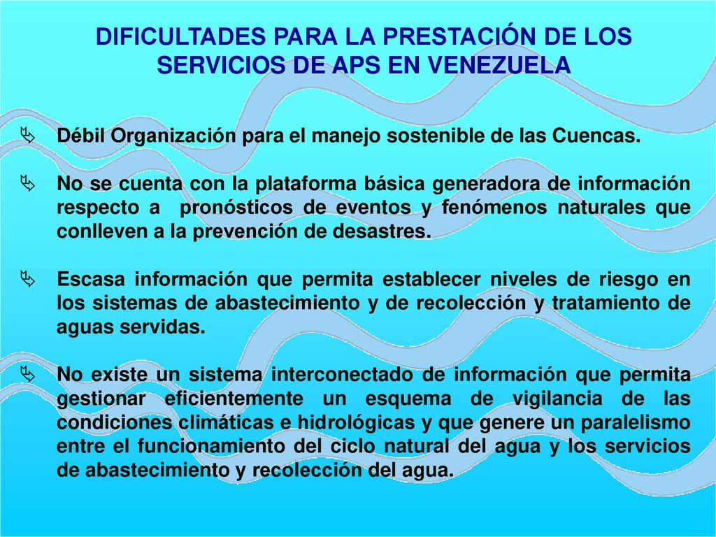 DIFICULTADES PARA LA PRESTACIÓN DE LOS SERVICIOS DE APS EN VENEZUELA