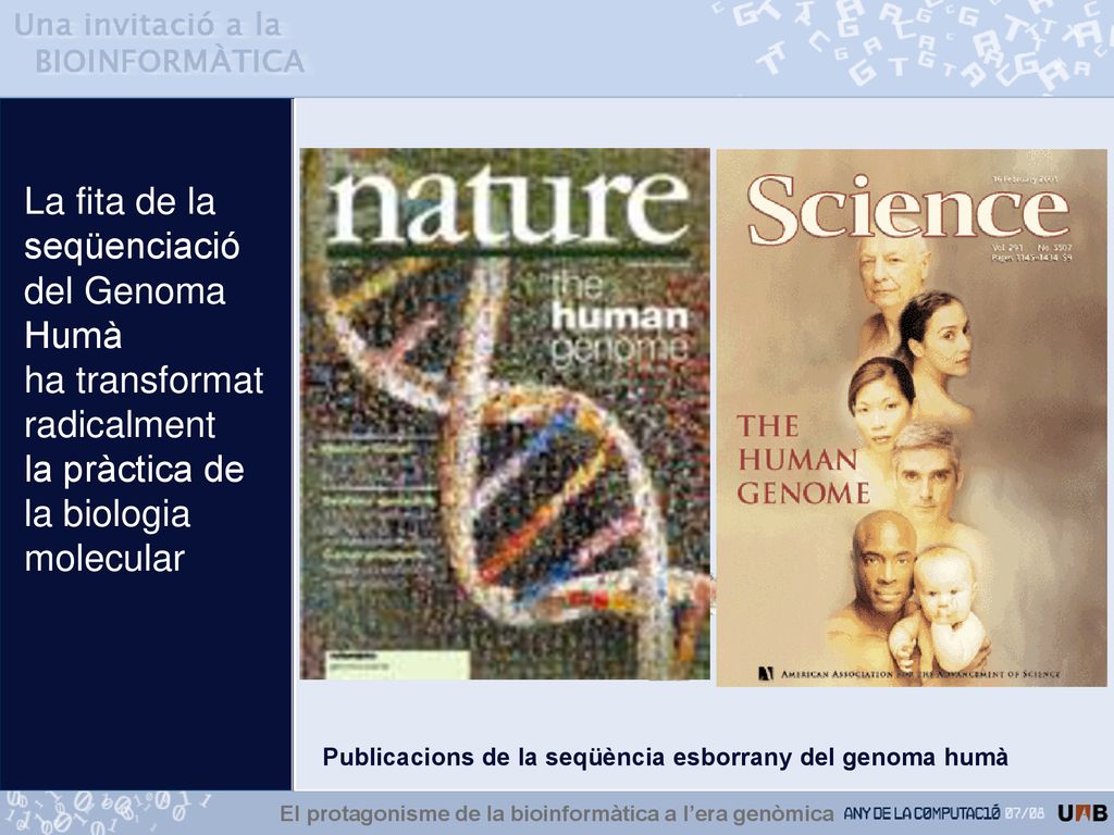 El protagonisme de la bioinformàtica a l’era genòmica