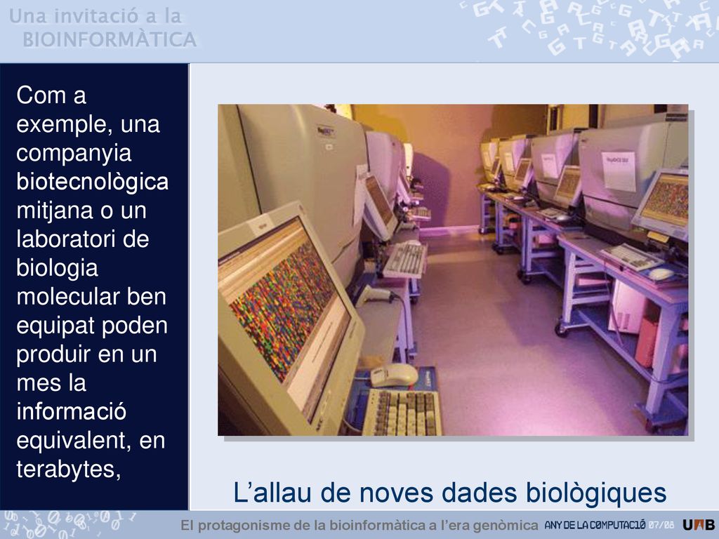 El protagonisme de la bioinformàtica a l’era genòmica