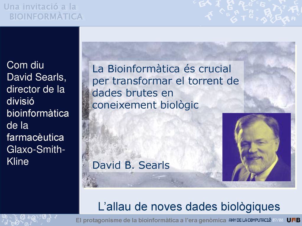 El protagonisme de la bioinformàtica a l’era genòmica