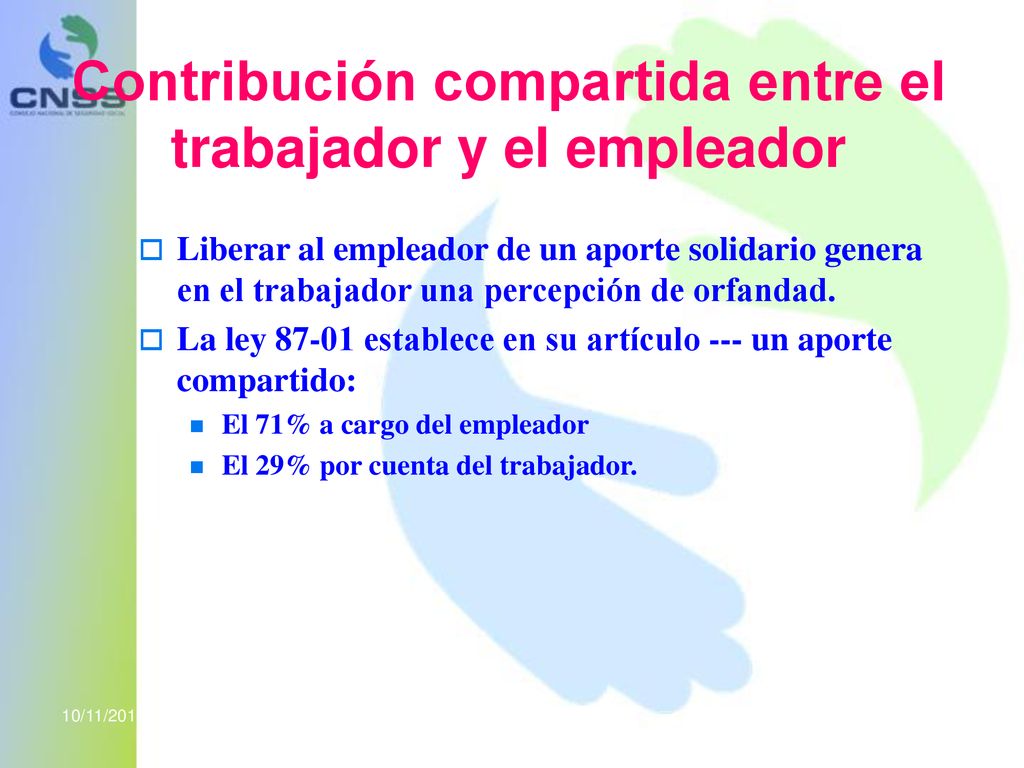 Contribución compartida entre el trabajador y el empleador