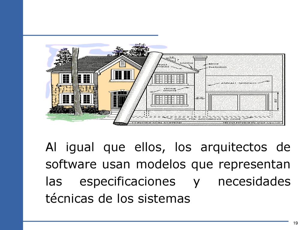 Al igual que ellos, los arquitectos de software usan modelos que representan las especificaciones y necesidades técnicas de los sistemas