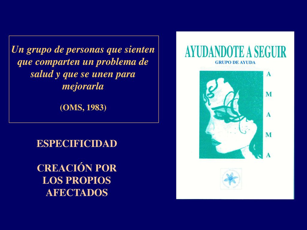 Un grupo de personas que sienten que comparten un problema de salud y que se unen para mejorarla