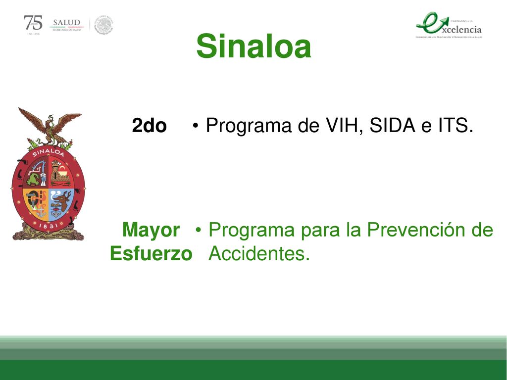 Sinaloa 2do Programa de VIH, SIDA e ITS. Mayor Esfuerzo