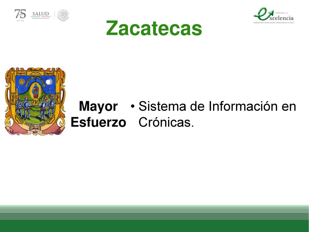 Zacatecas Mayor Esfuerzo Sistema de Información en Crónicas.