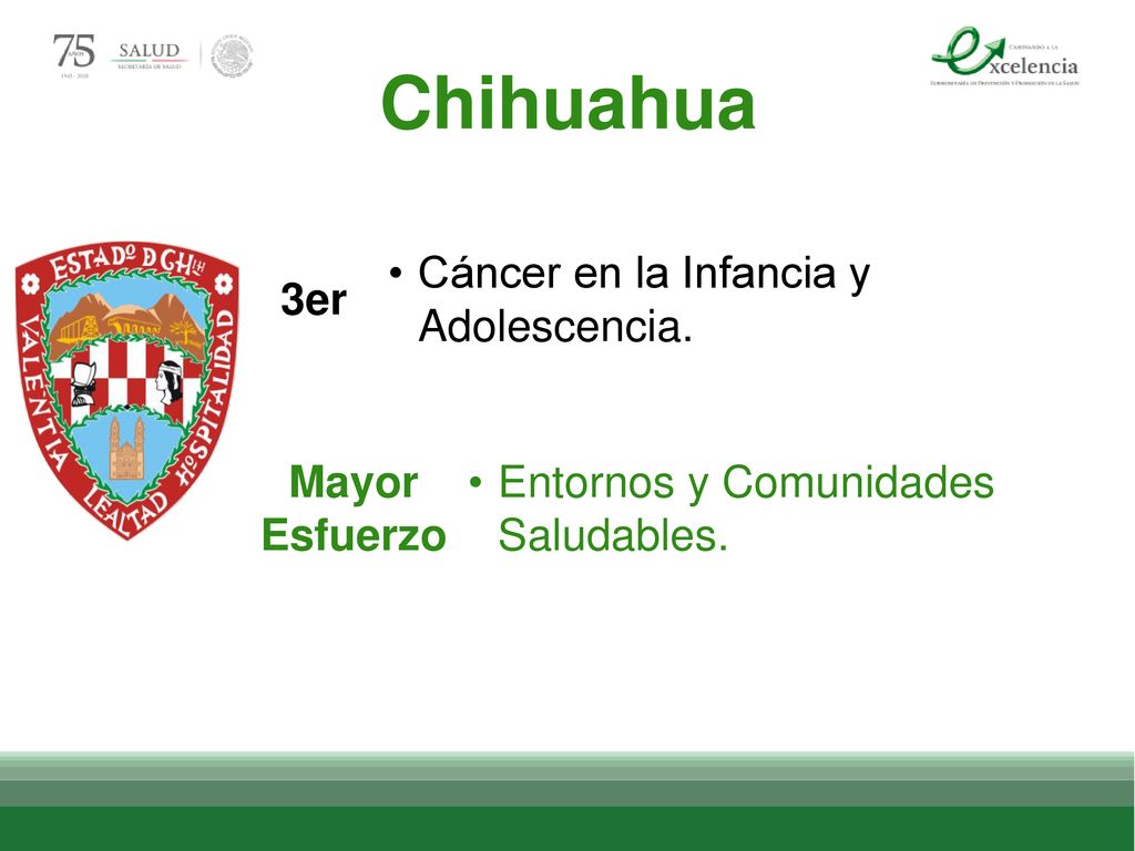 Chihuahua 3er Cáncer en la Infancia y Adolescencia. Mayor Esfuerzo