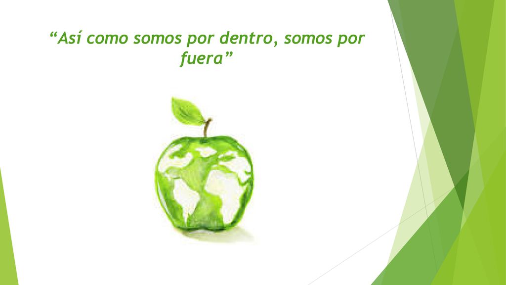 Así como somos por dentro, somos por fuera