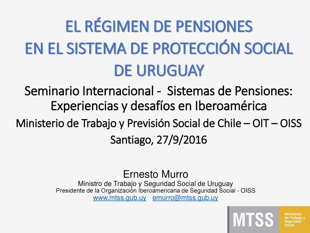 EL RÉGIMEN DE PENSIONES EN EL SISTEMA DE PROTECCIÓN SOCIAL DE URUGUAY