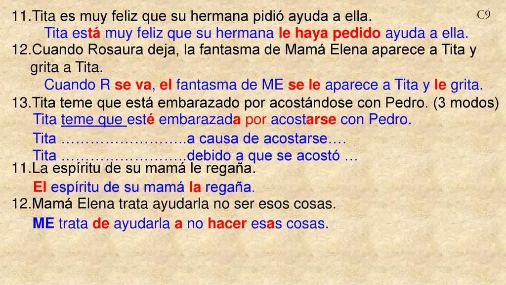 Tita es muy feliz que su hermana pidió ayuda a ella.