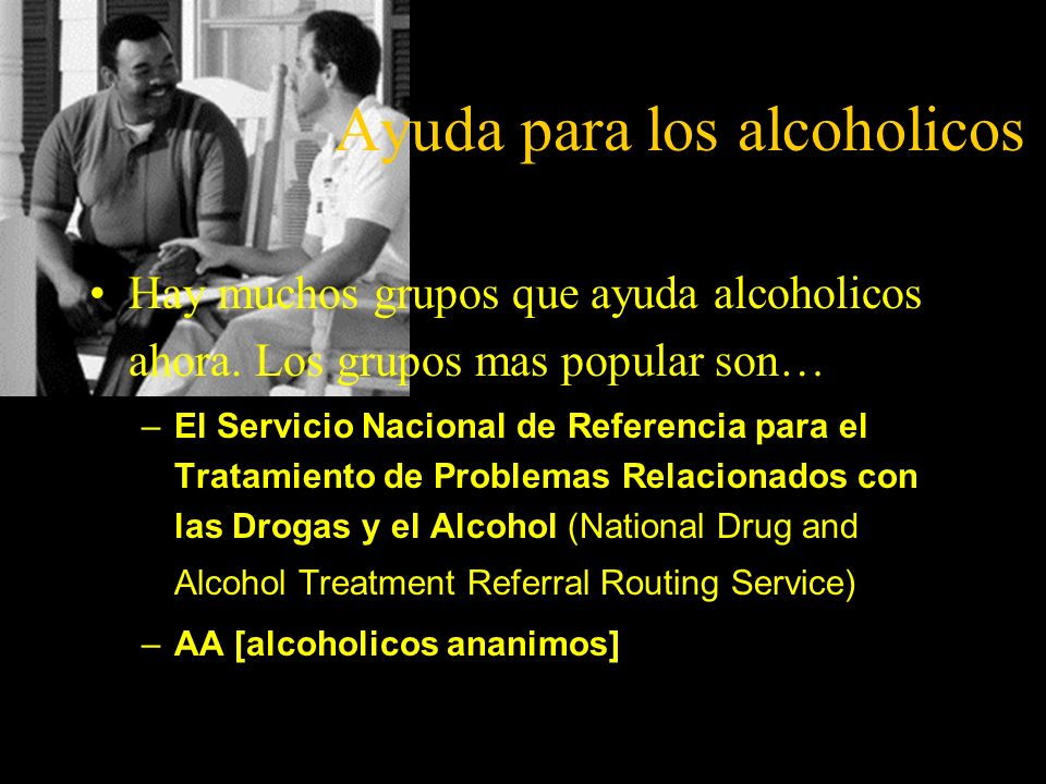 Ayuda para los alcoholicos