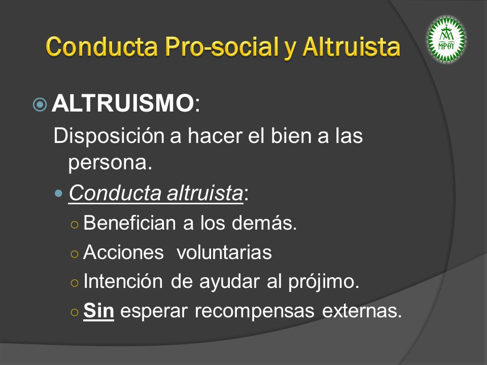 Conducta Pro-social y Altruista