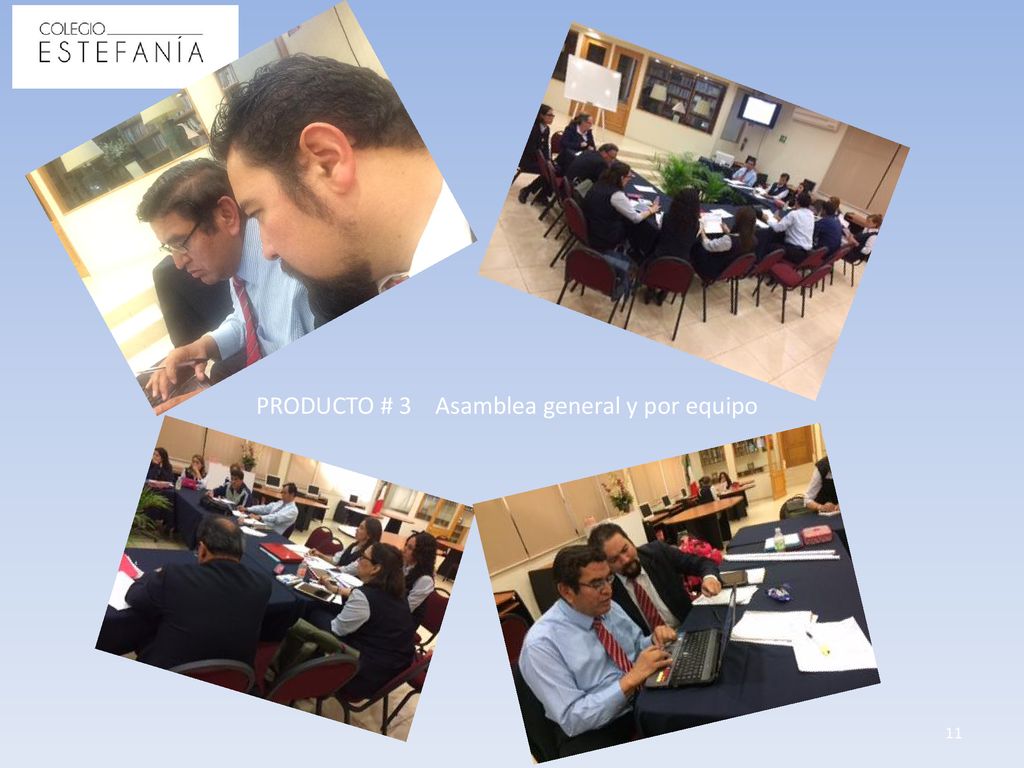 PRODUCTO # 3 Asamblea general y por equipo