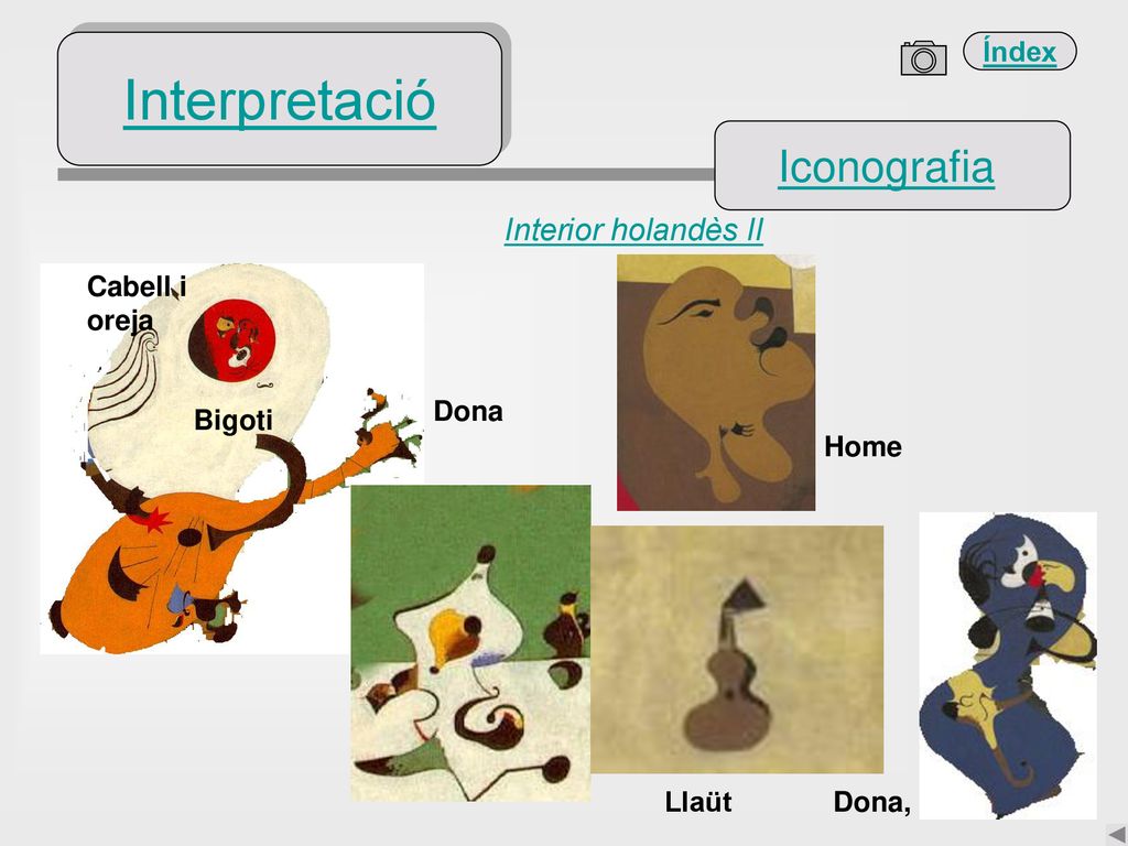 Interpretació Iconografia Interior holandès II Cabell i oreja Dona