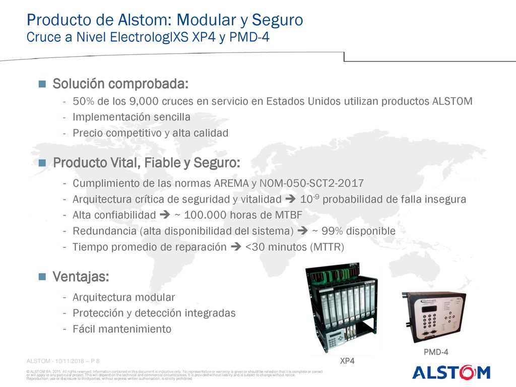Producto de Alstom: Modular y Seguro Cruce a Nivel ElectrologIXS XP4 y PMD-4