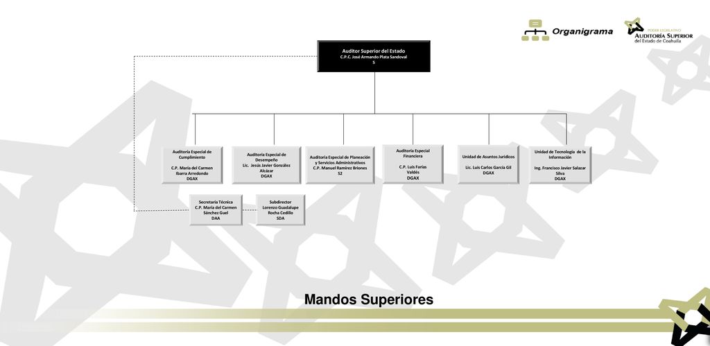 Mandos Superiores Auditor Superior del Estado DGAX