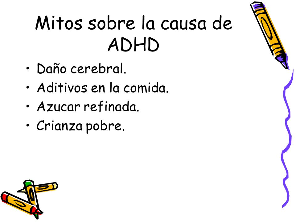 Mitos sobre la causa de ADHD